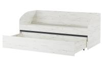 Кровать-софа со СМ Крафт белый - Антрацит откр мал