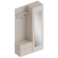 Прихожая с пеналом (правое исполнение) 1150х400х2100